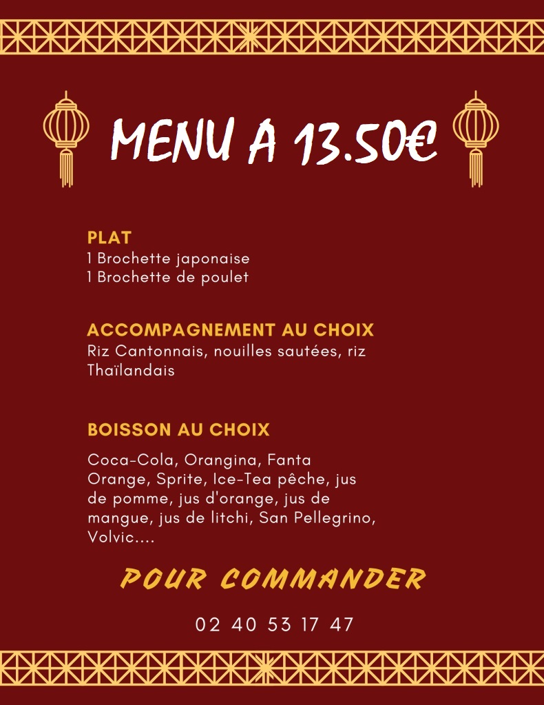 Menu Au Gourmet De Chine-2