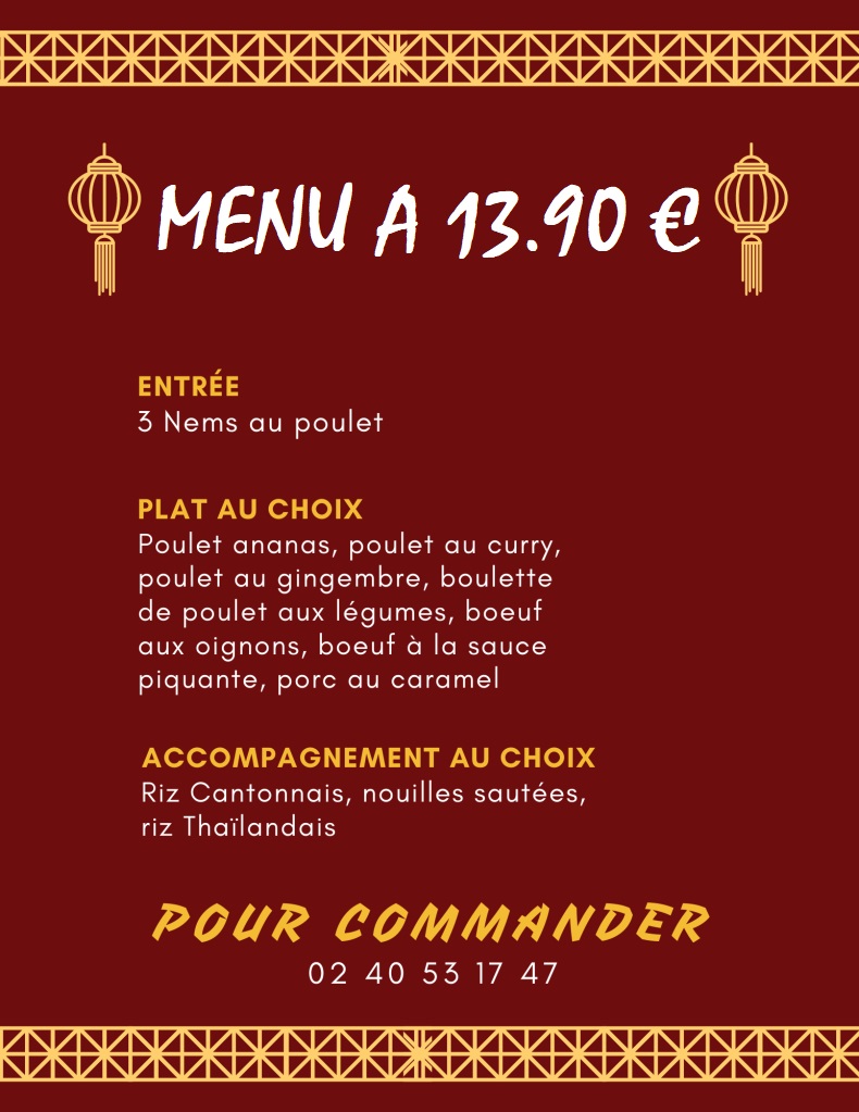 Menu Au Gourmet De Chine-3