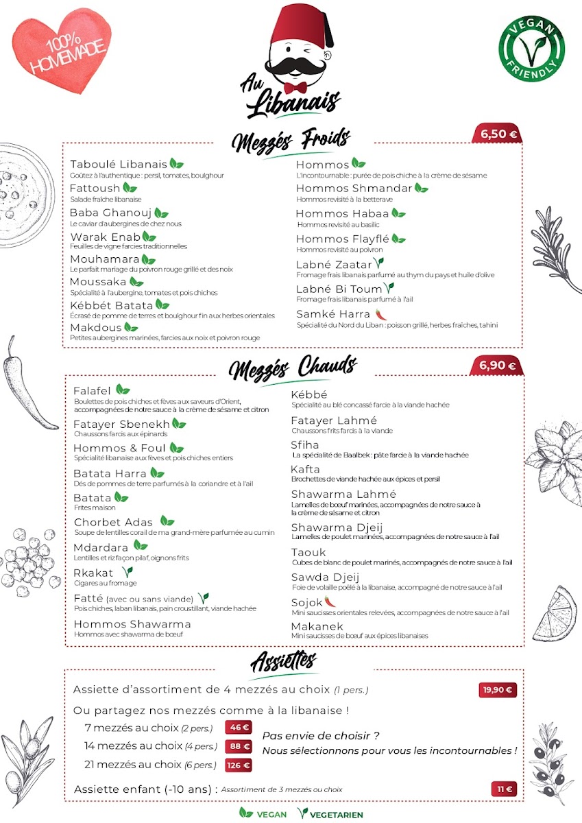 Menu Au Libanais-1