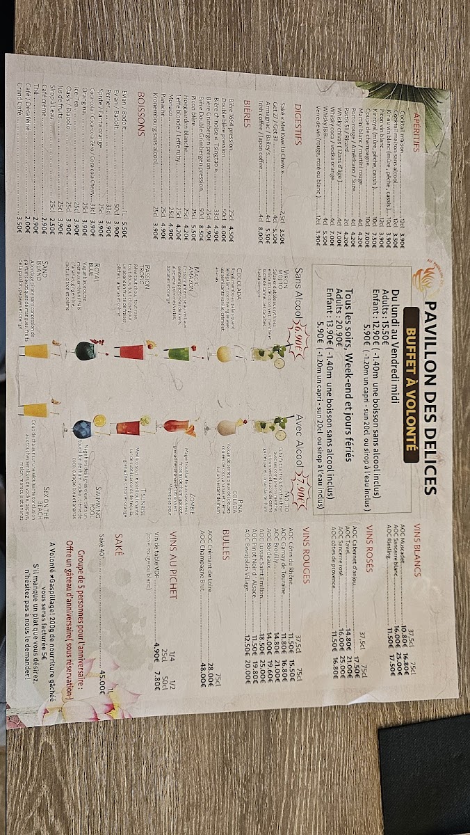 Menu Au Pavillon Des Delices-6