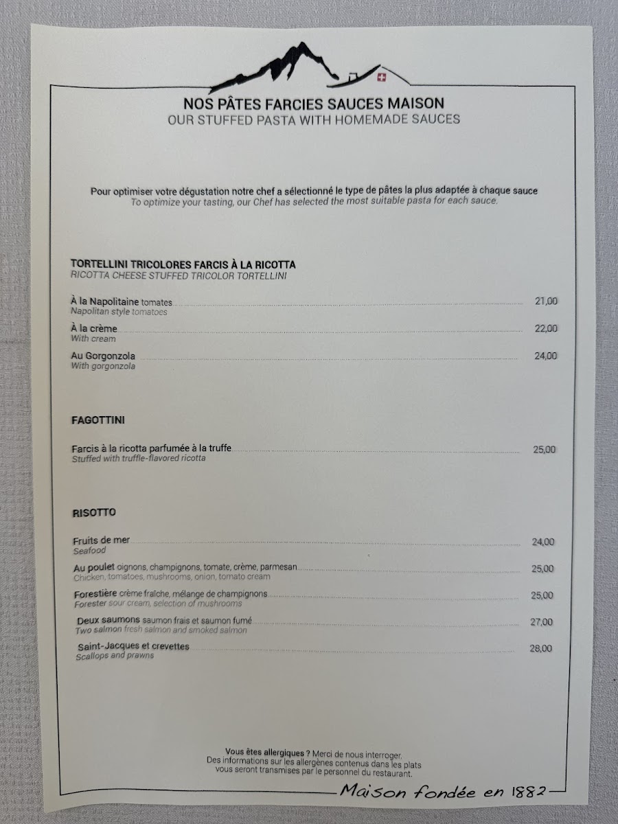 Menu Au Petit Chalet-1