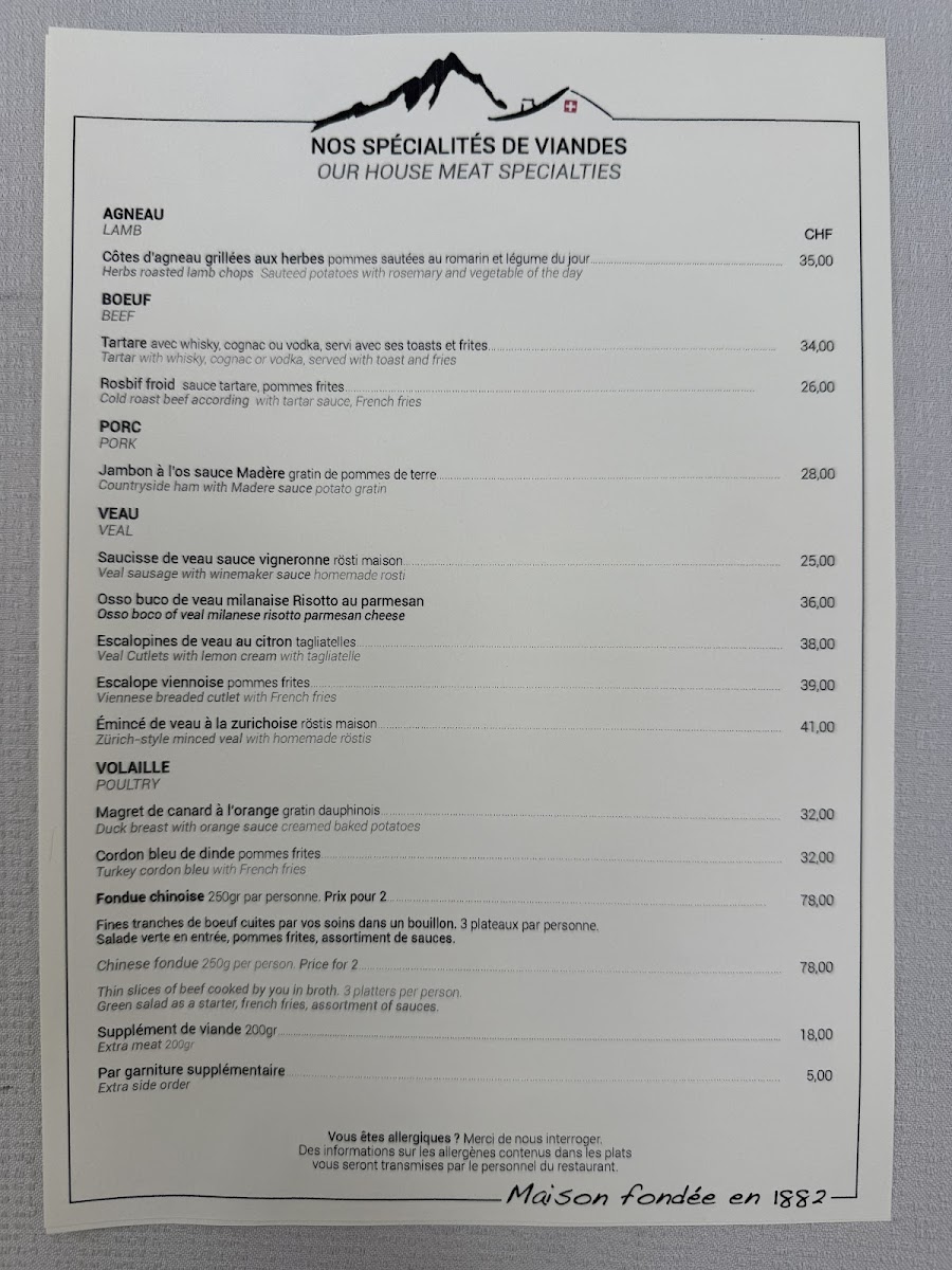 Menu Au Petit Chalet-2