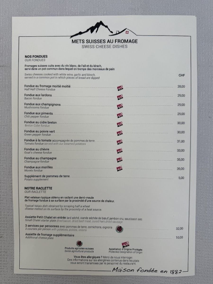 Menu Au Petit Chalet-9