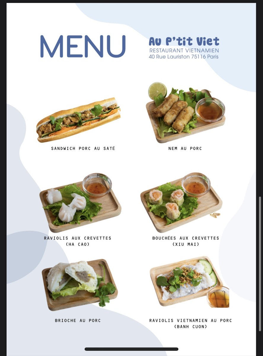 Menu Au P’Tit Viet Neuilly-Sur-Seine-10