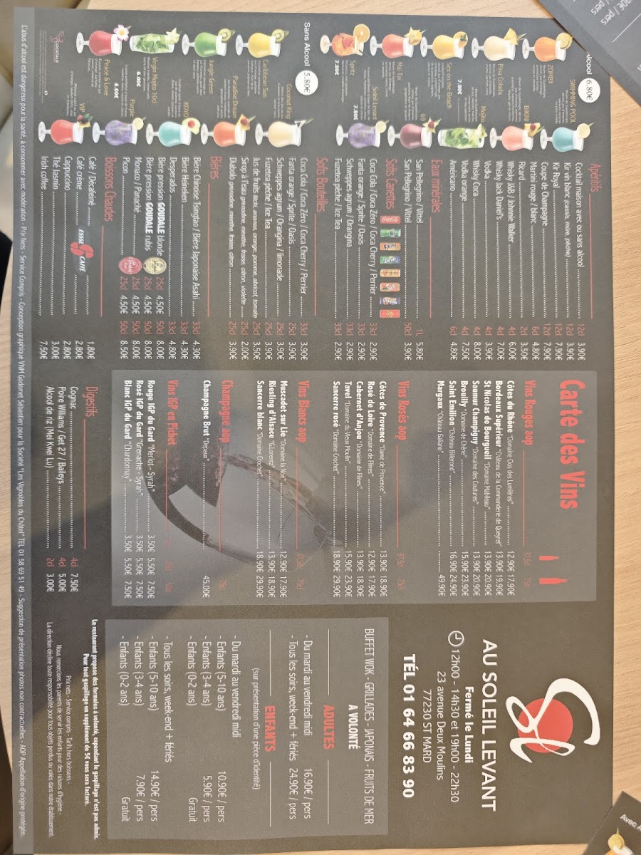 Menu Au Soleil Levant-1