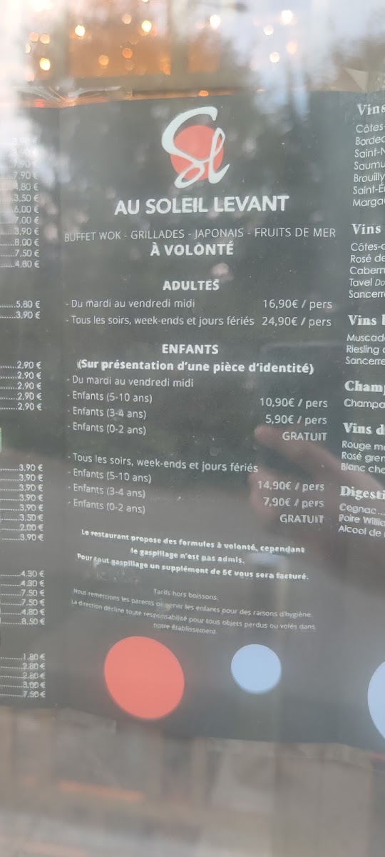 Menu Au Soleil Levant-10