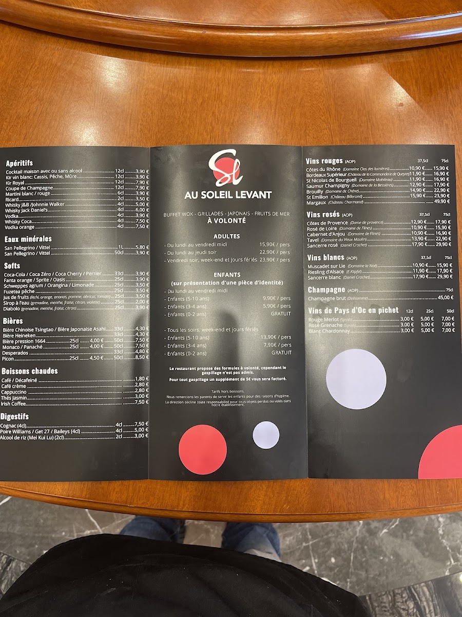 Menu Au Soleil Levant-5