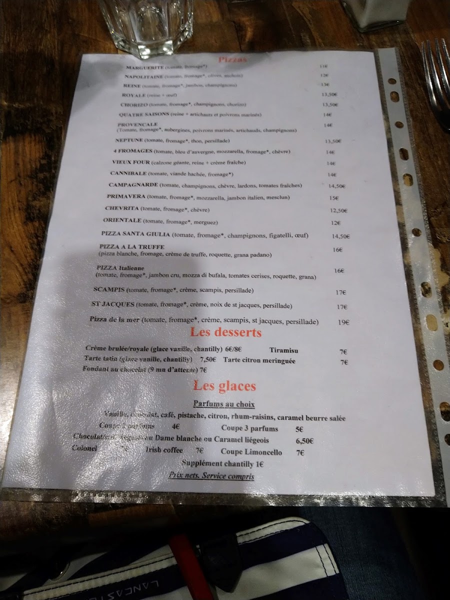 Menu Au Vieux Four-1