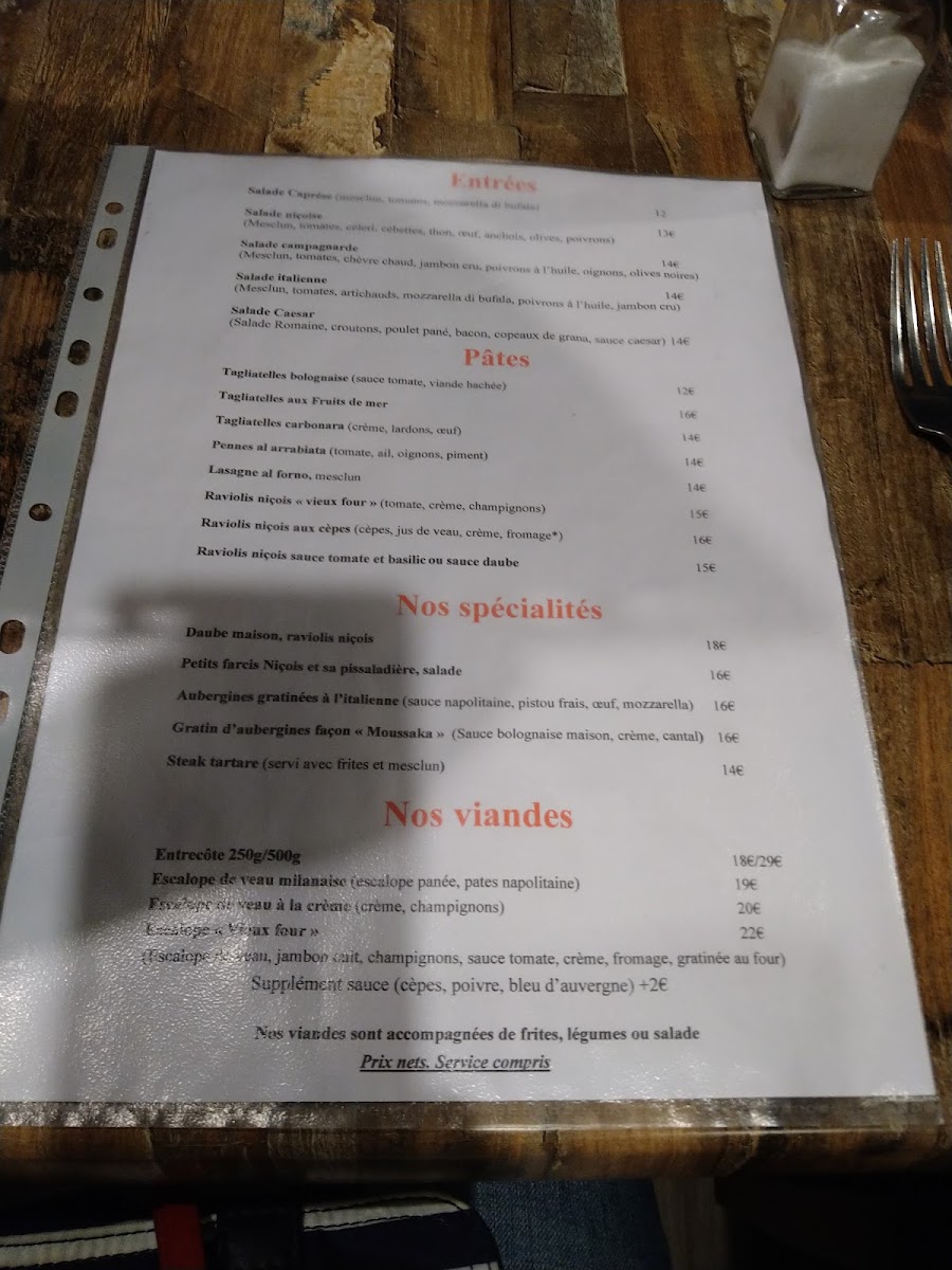 Menu Au Vieux Four-2