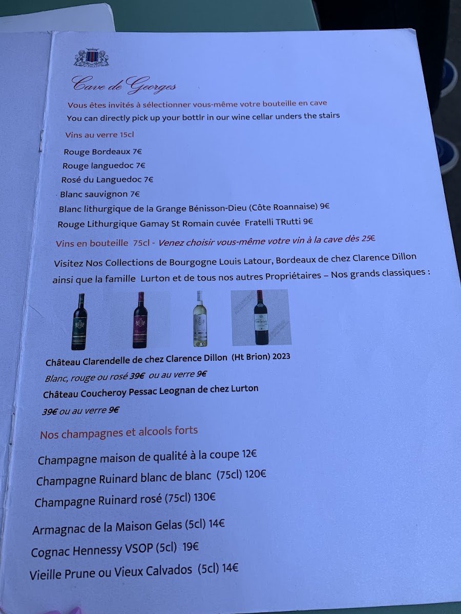 Menu Au Vieux Paris D'arcole-9