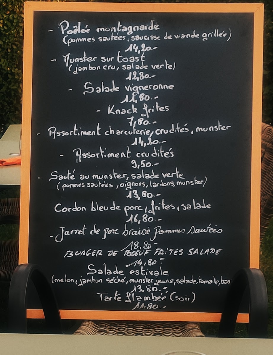 Menu Auberge Au Bon Chasseur-1