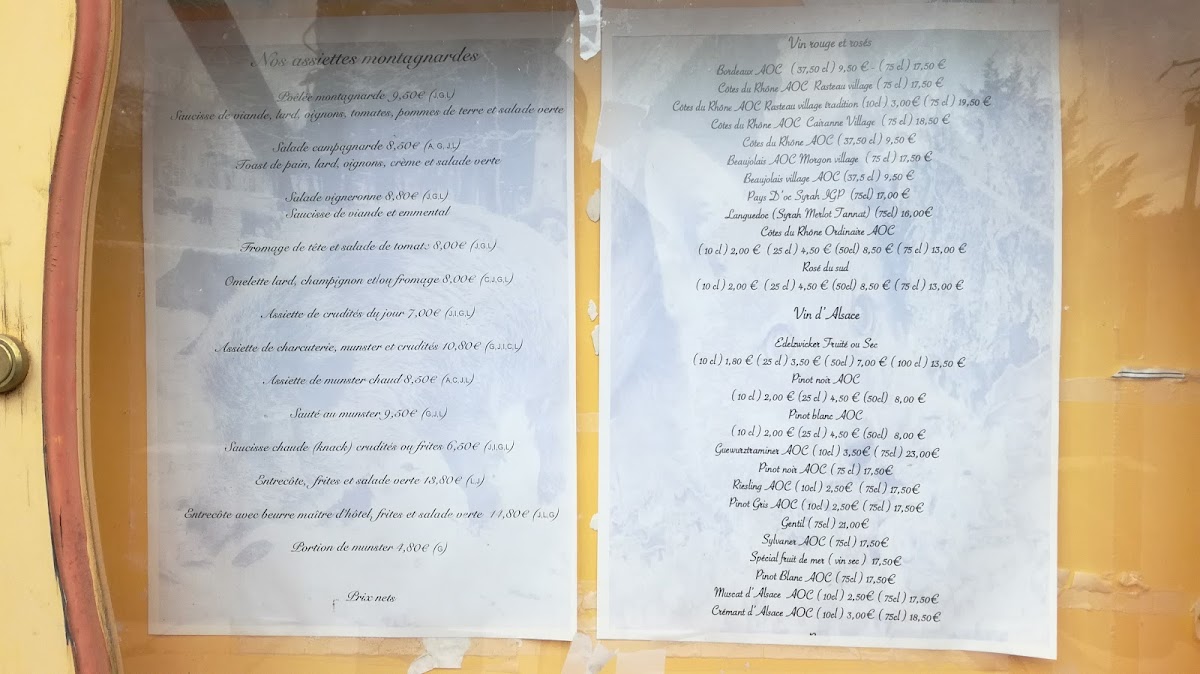 Menu Auberge Au Bon Chasseur-4
