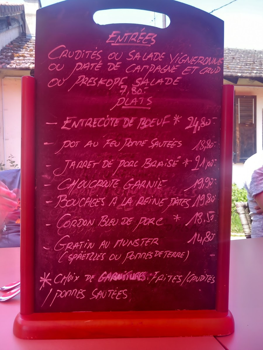 Menu Auberge Au Bon Chasseur-5