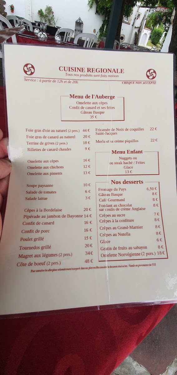 Menu Auberge D'achtal-10