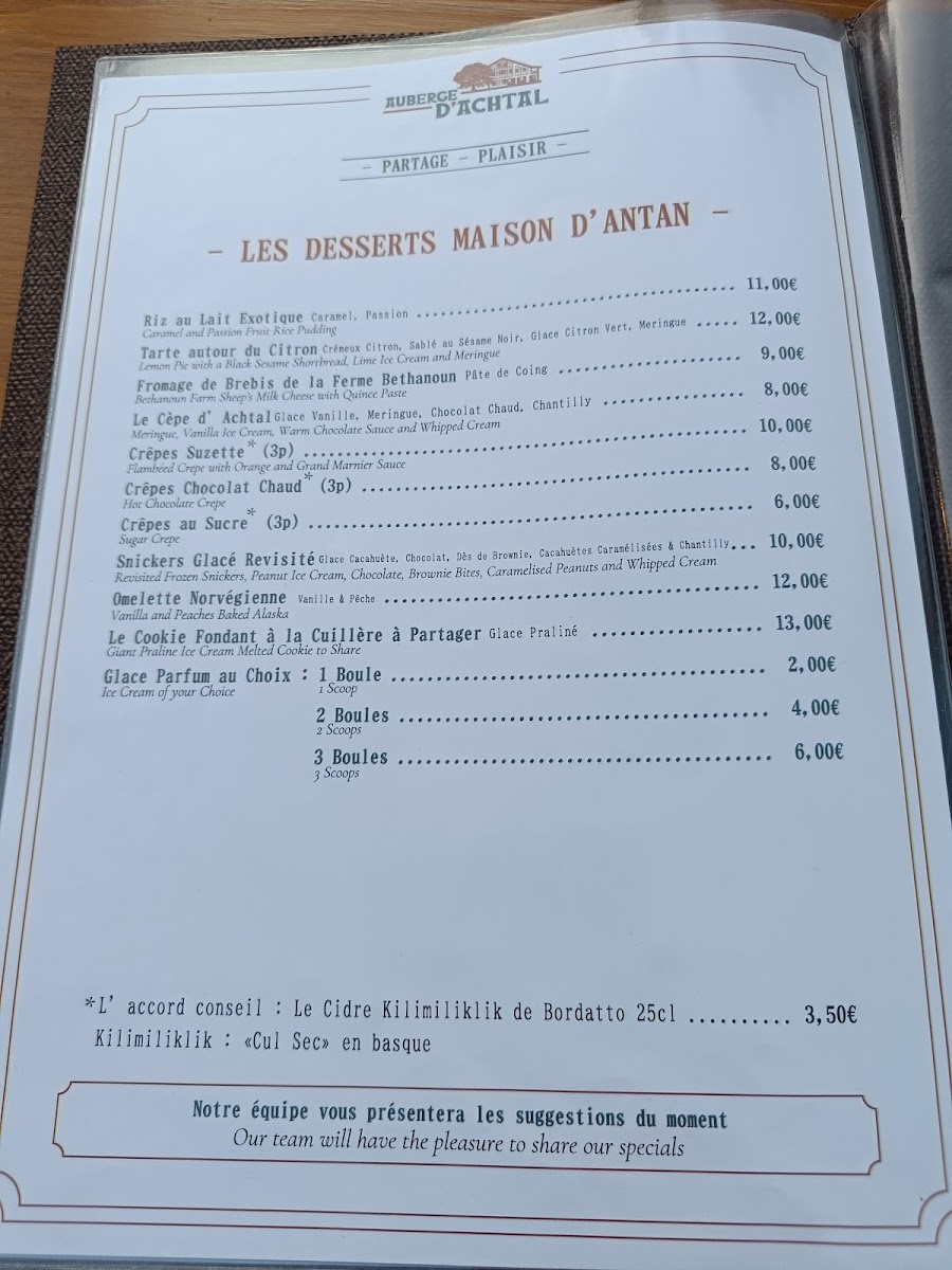 Menu Auberge D'achtal-3