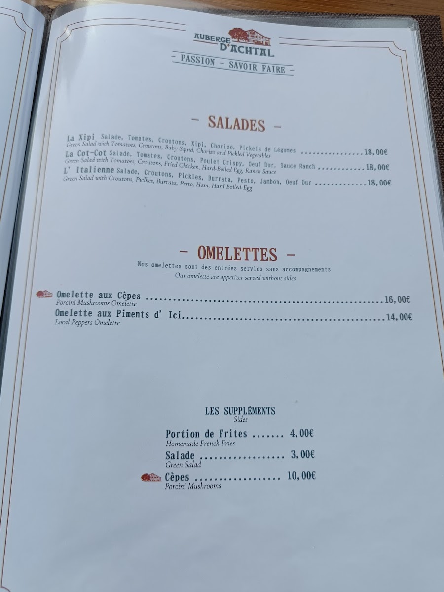 Menu Auberge D'achtal-4