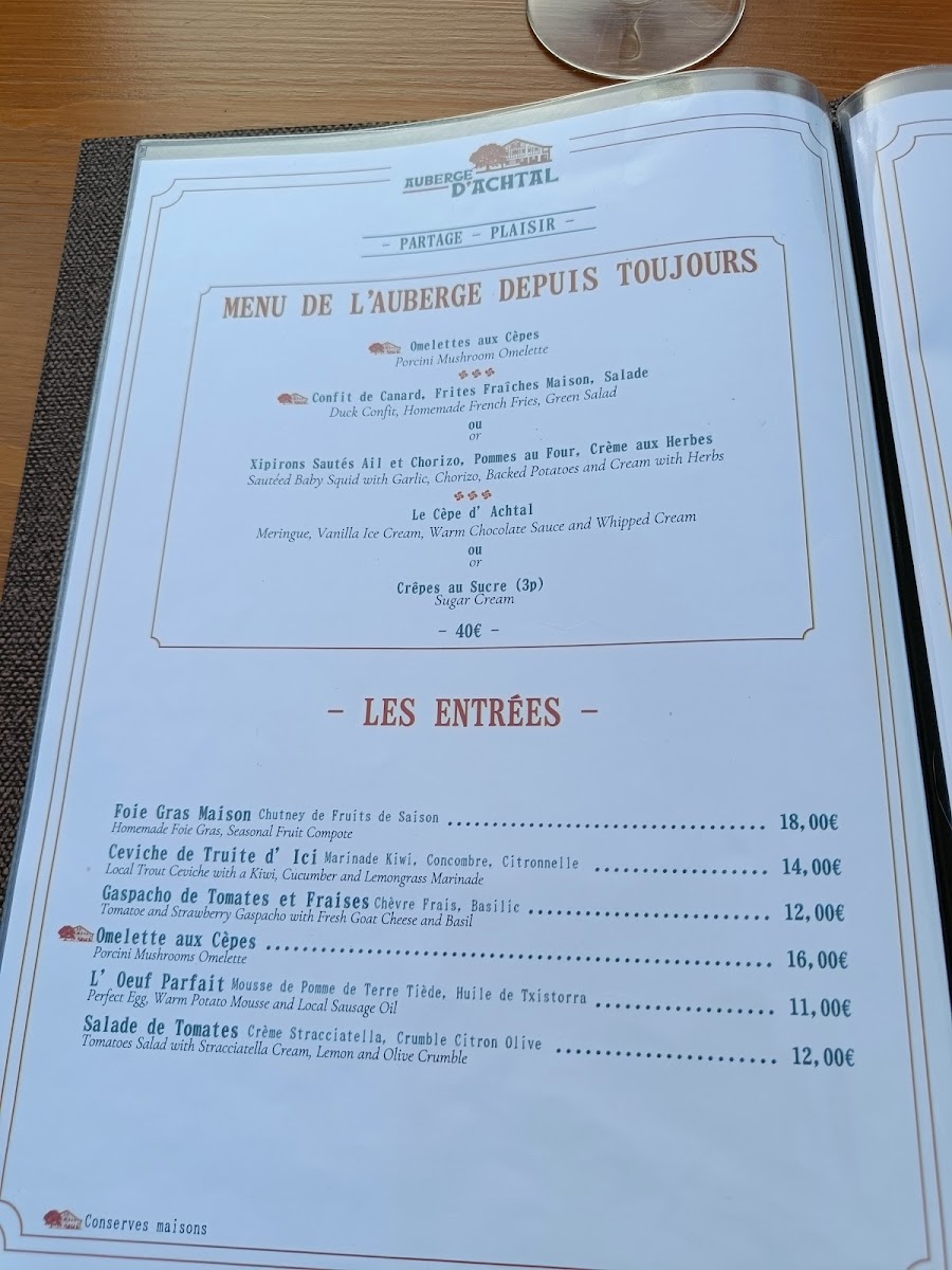 Menu Auberge D'achtal-5