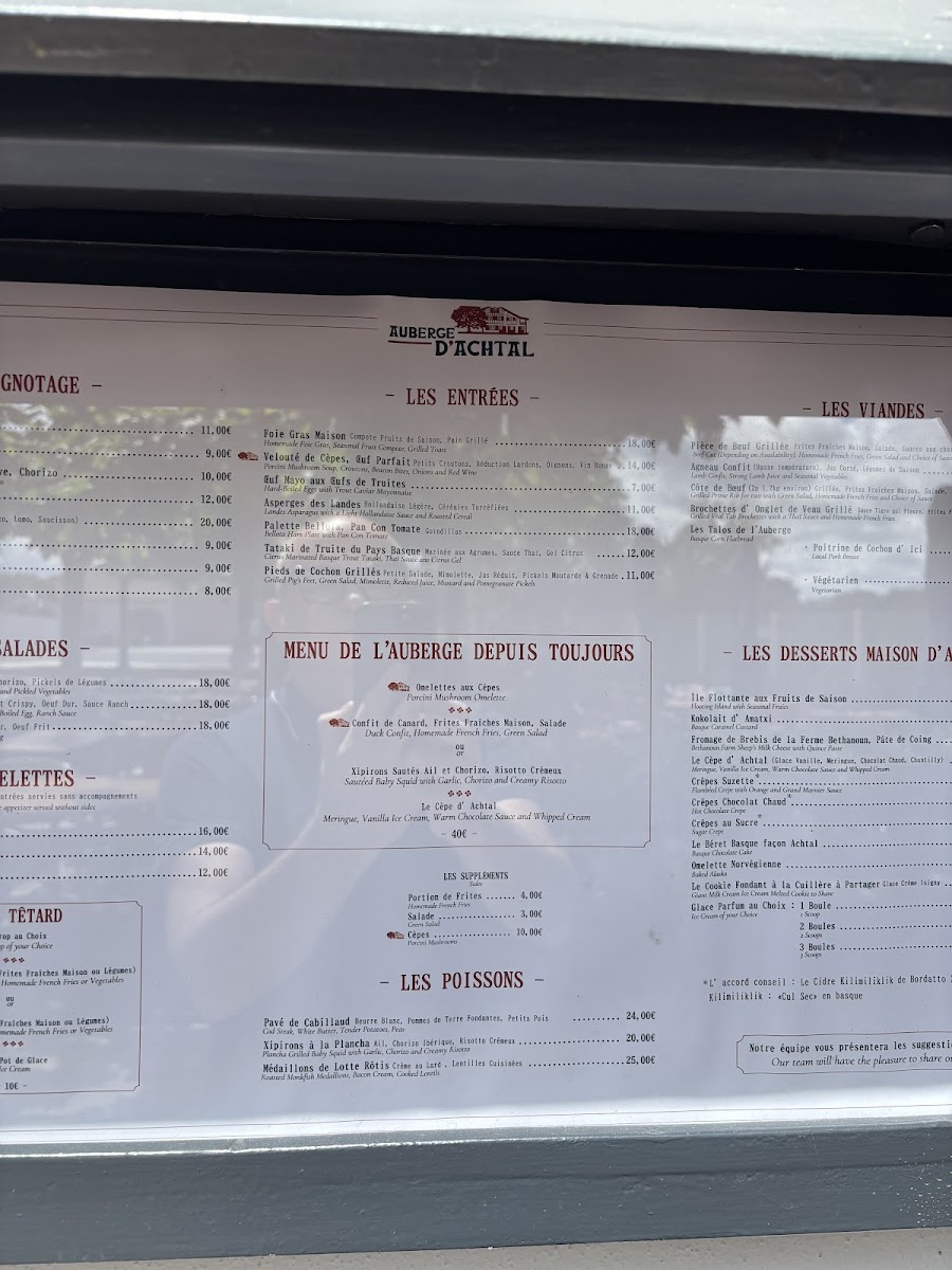 Menu Auberge D'achtal-8