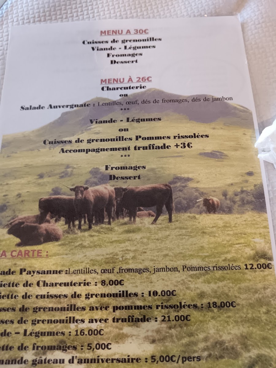 Menu Auberge De La Cabane-10