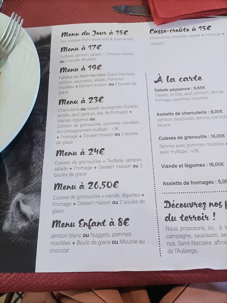 Menu Auberge De La Cabane-3