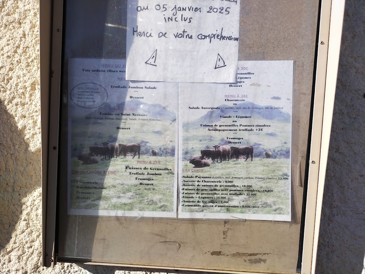 Menu Auberge De La Cabane-6