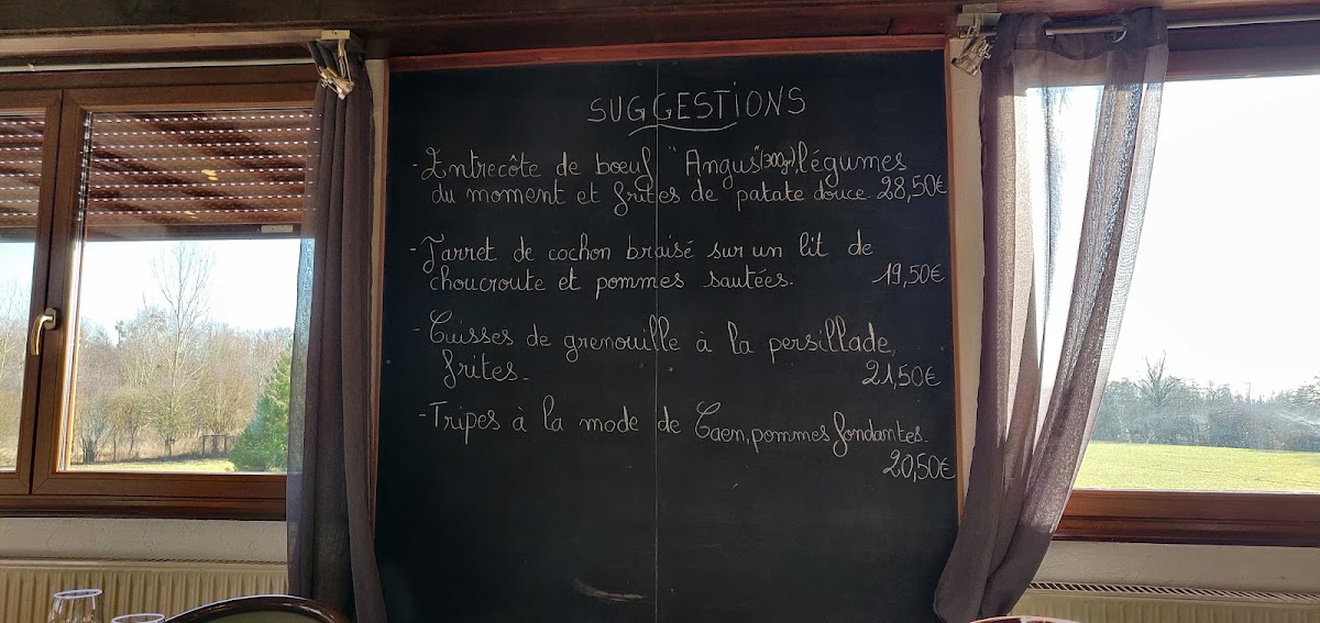 Menu Auberge De La Chapelle-1