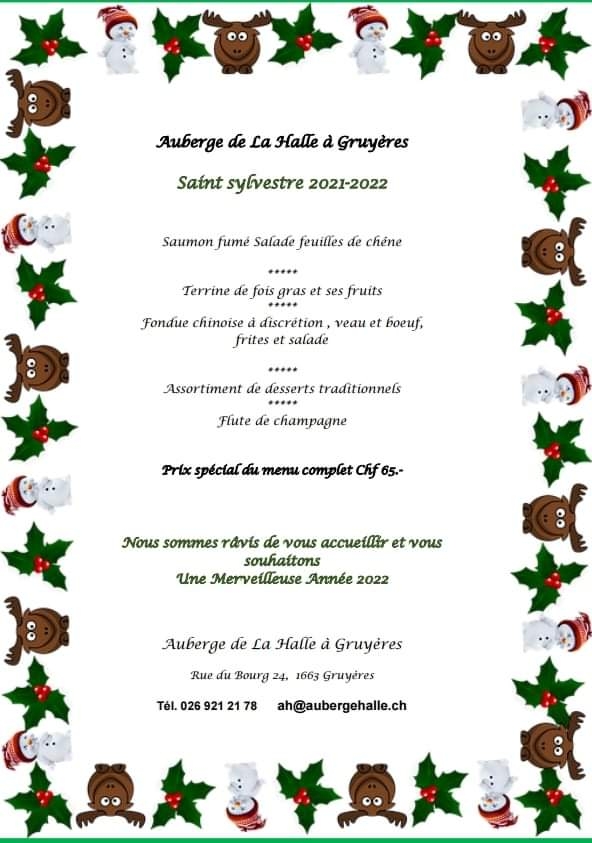 Menu Auberge De La Halle-4