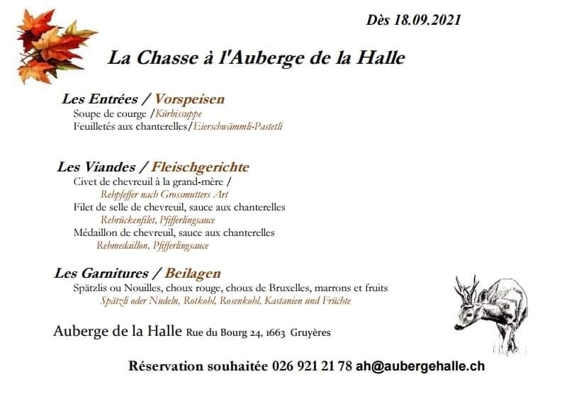 Menu Auberge De La Halle-7