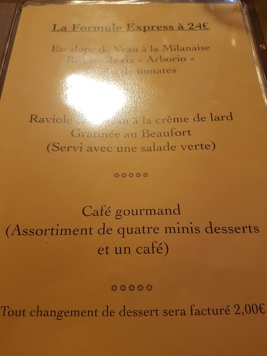 Menu Auberge De Venthon-5