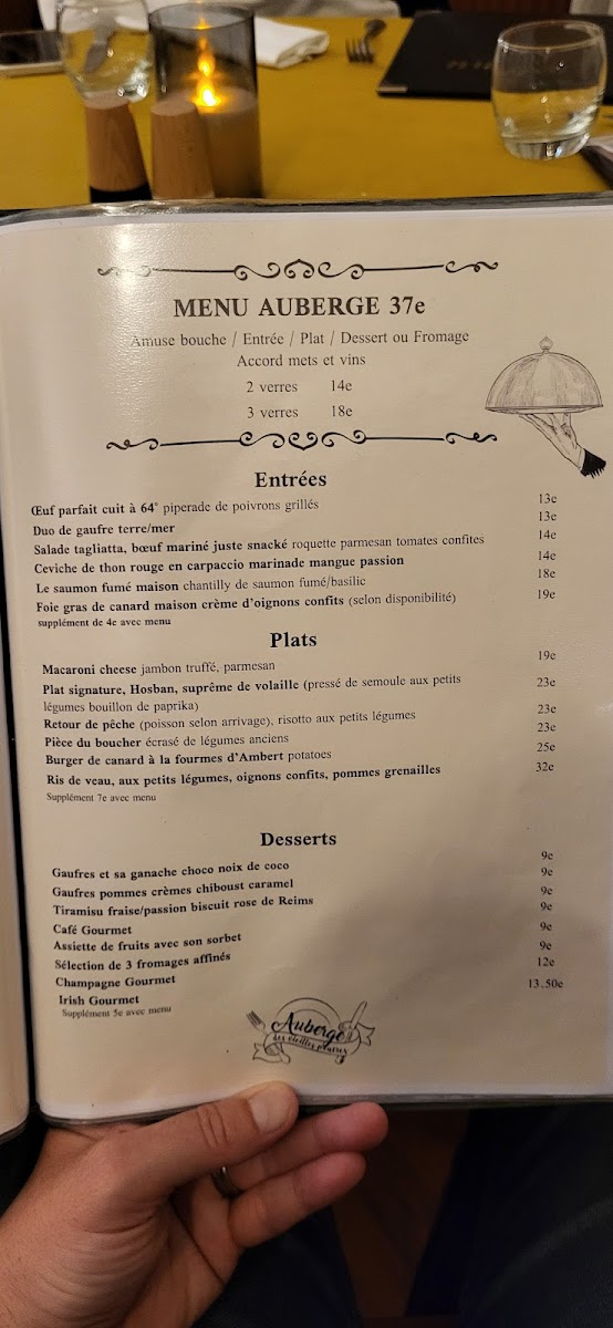 Menu Auberge Des Vieilles Poutres-4