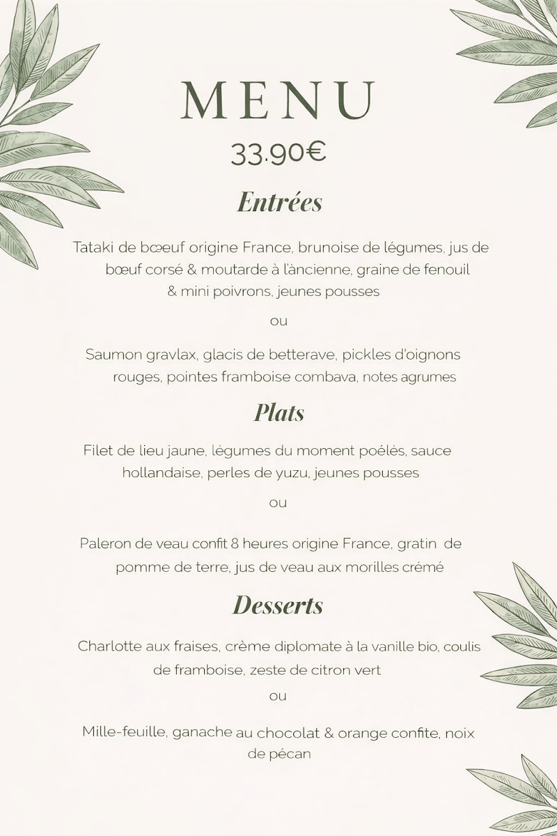 Menu Auberge Du Favril-3