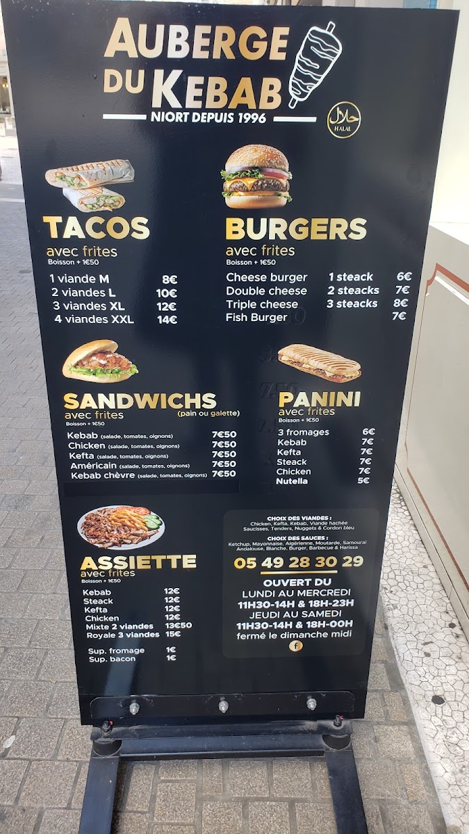 Menu Auberge Du Kebab-2