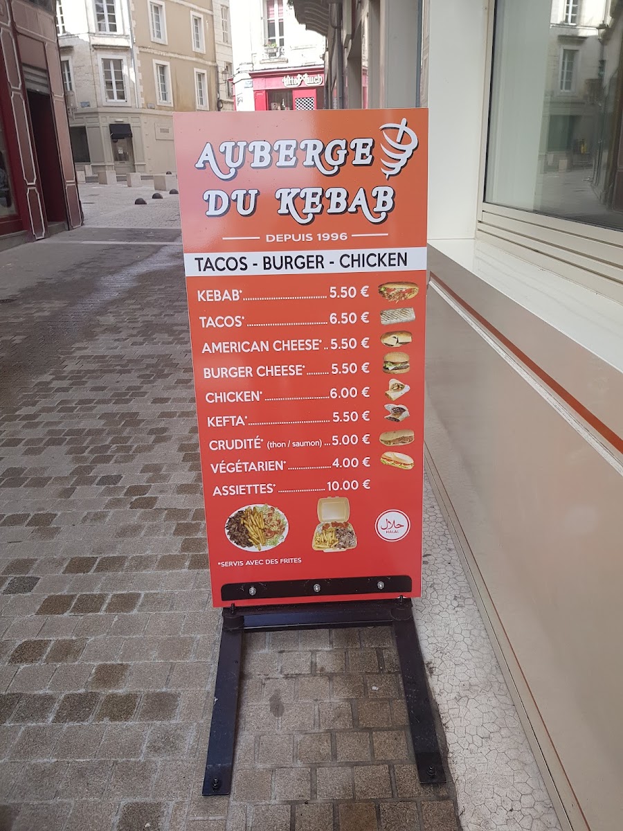 Menu Auberge Du Kebab-8