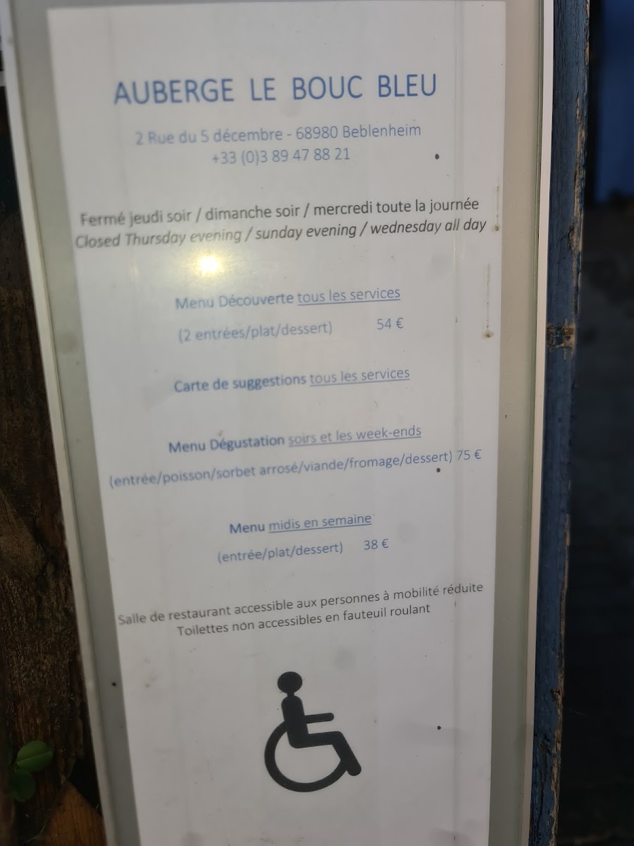 Menu Auberge Le Bouc Bleu-6
