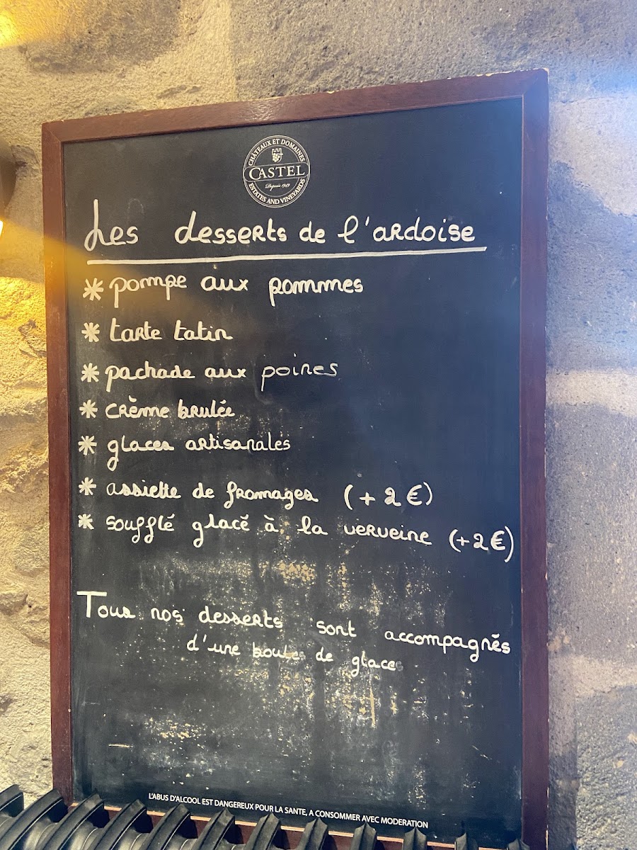 Menu Auberge Le Cantou-2