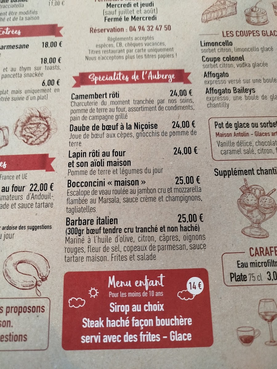 Menu Auberge Provençale-2