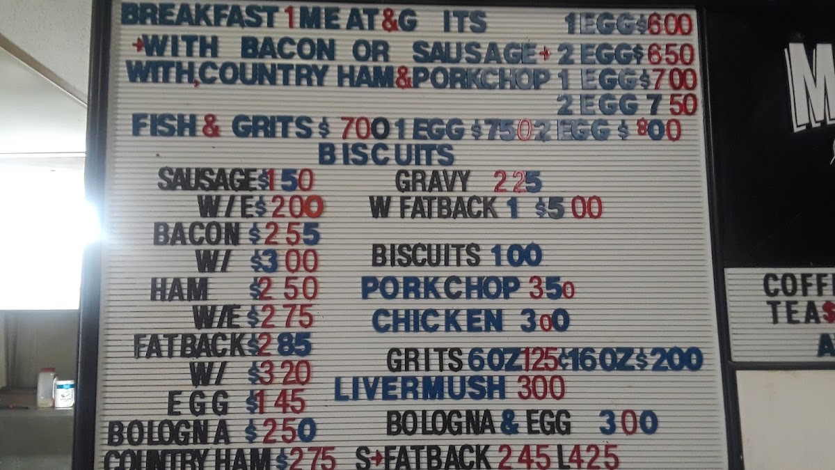 Menu Aunt B's Cafe-1