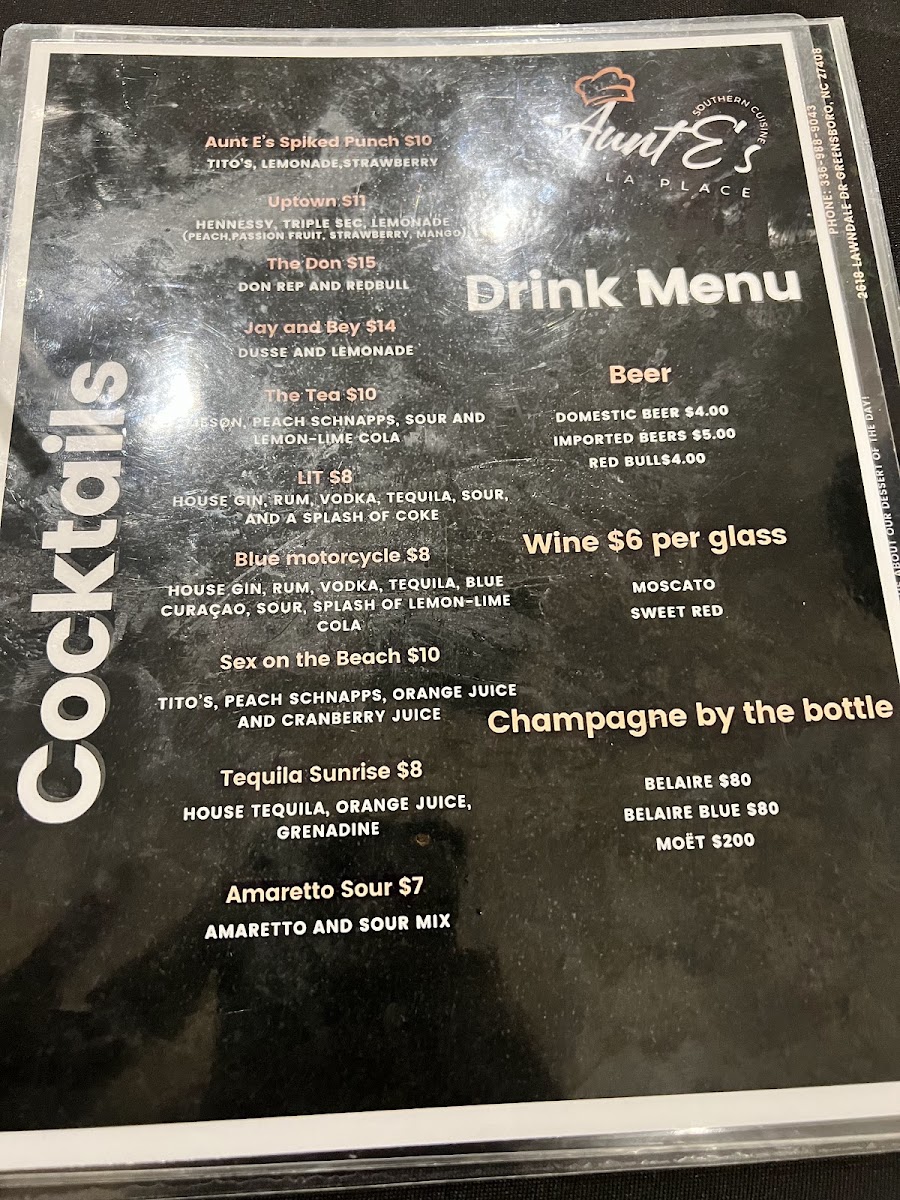 Menu Aunt E’S Southern Cuisine-5