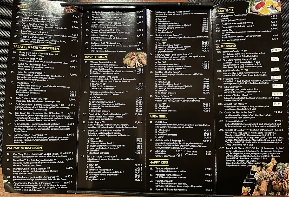 Menu Aura Asia Cuisine&sushi-1