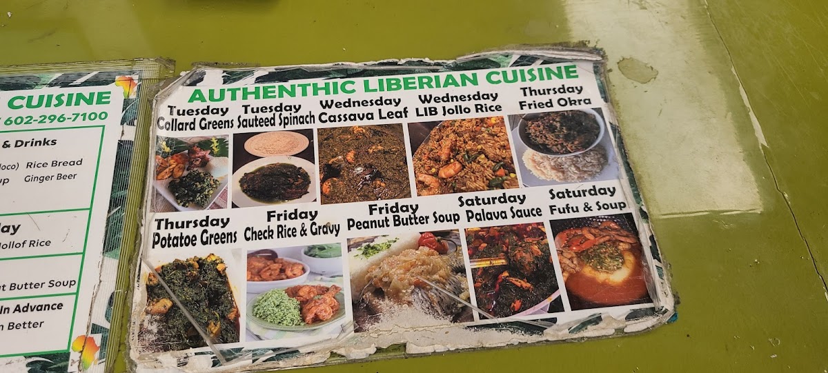 Menu Authentic Liberian Cuisine-9