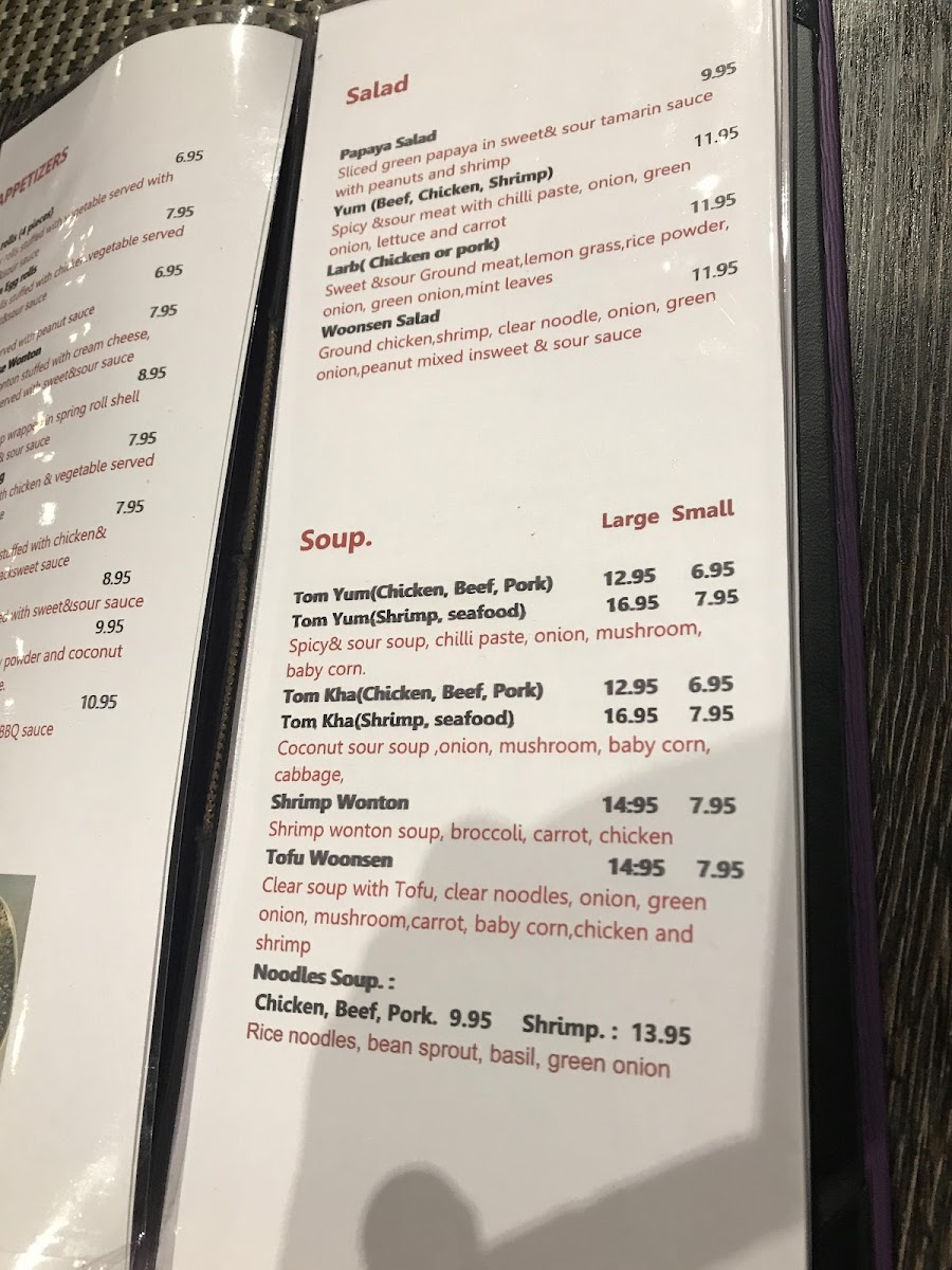 Menu Authentic Thai Kitchen-10