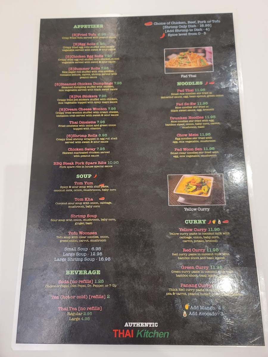 Menu Authentic Thai Kitchen-7