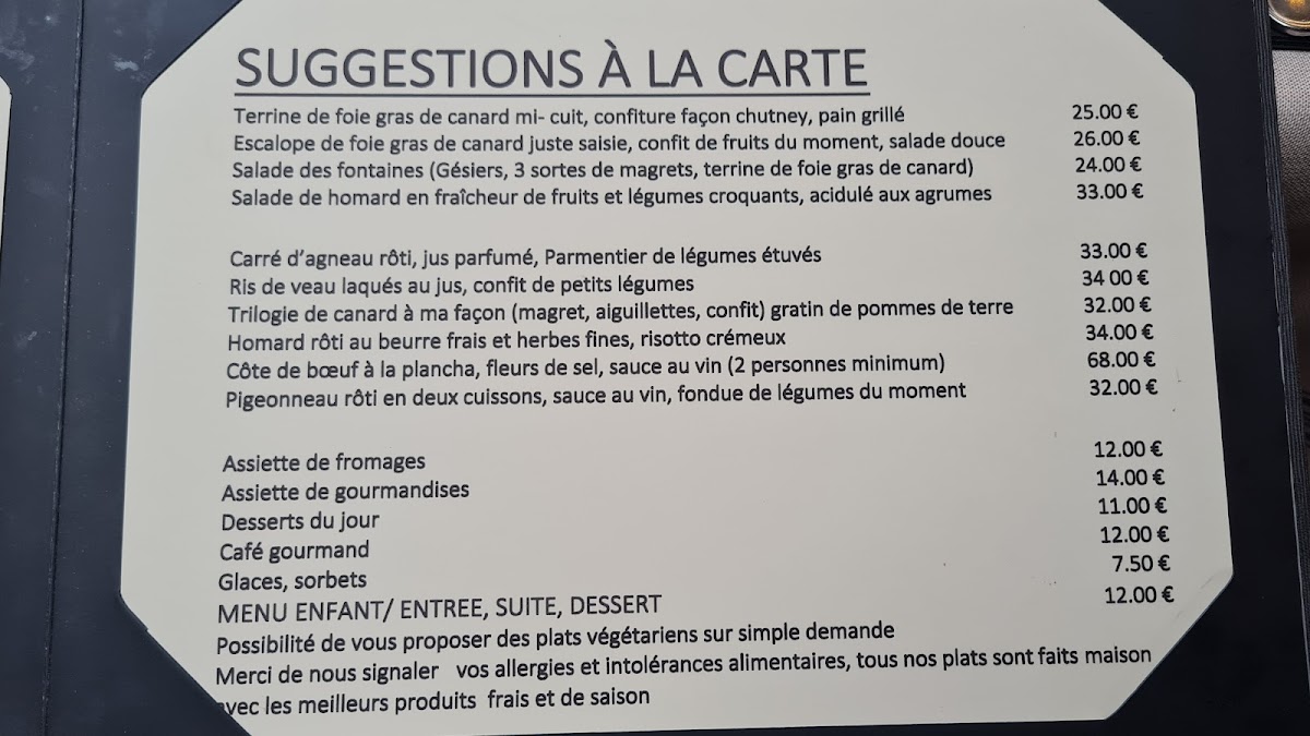 Menu Aux Fontaines