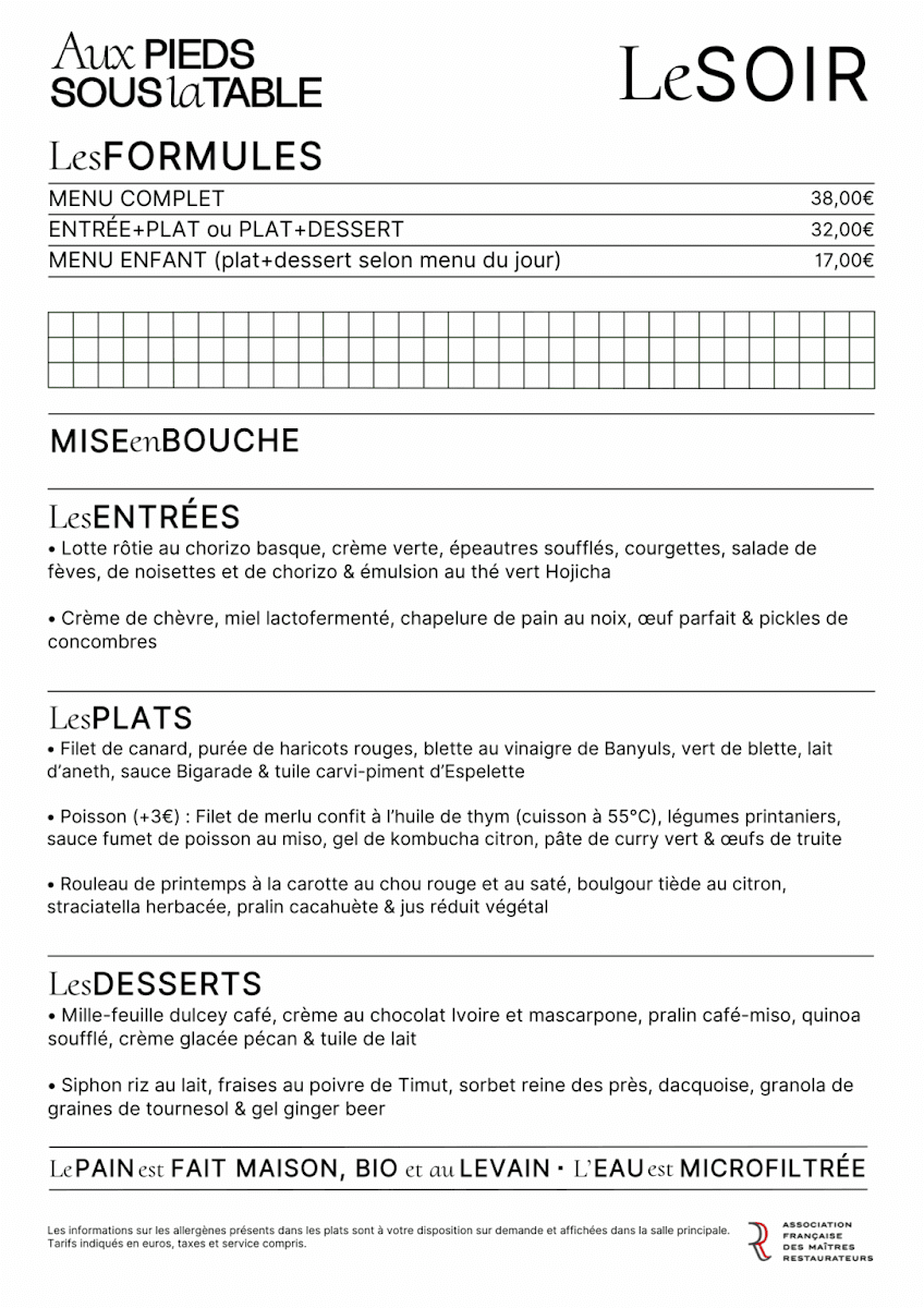 Menu Aux Pieds Sous La Table-10