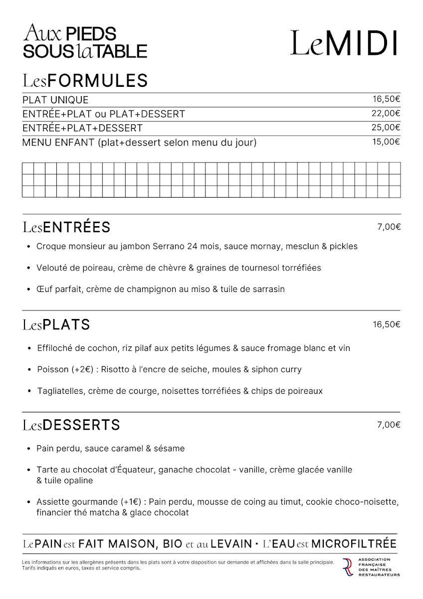 Menu Aux Pieds Sous La Table-3