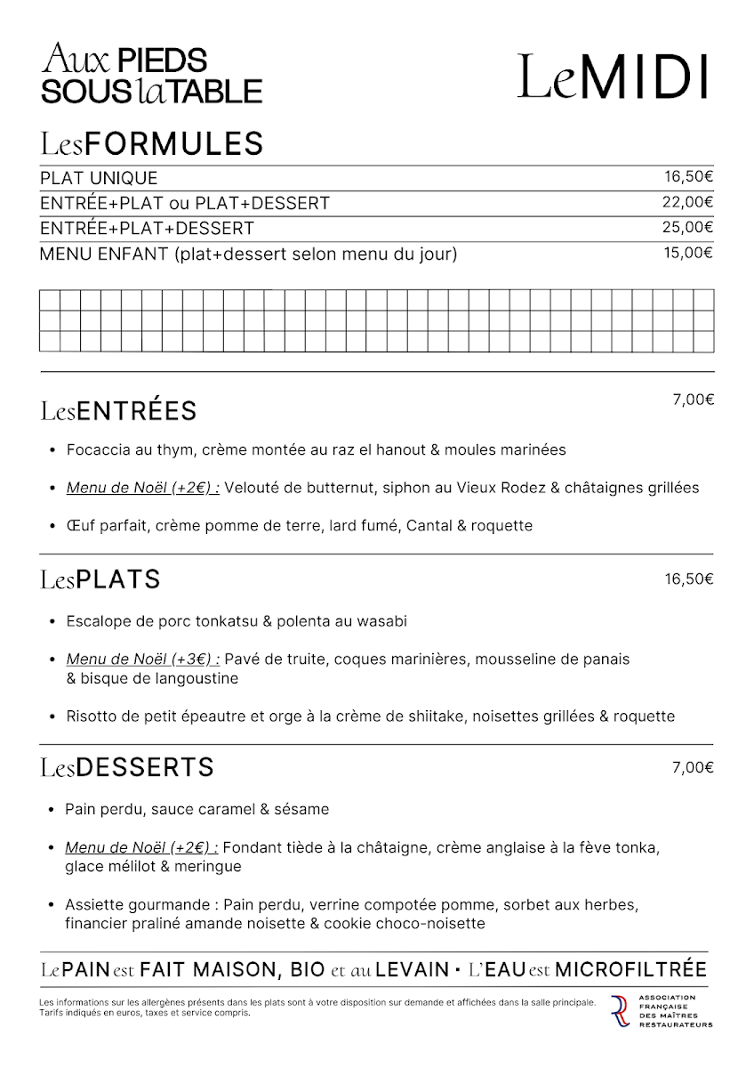 Menu Aux Pieds Sous La Table-5