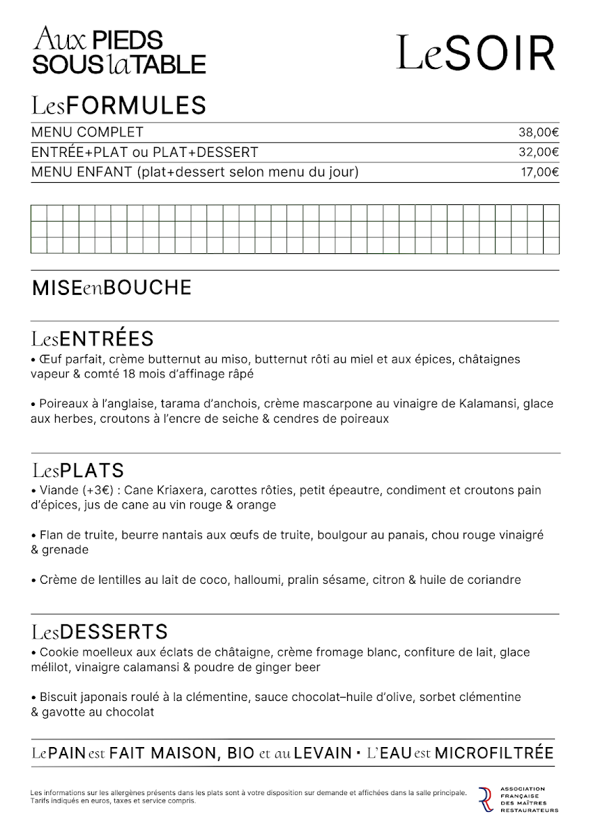 Menu Aux Pieds Sous La Table-6