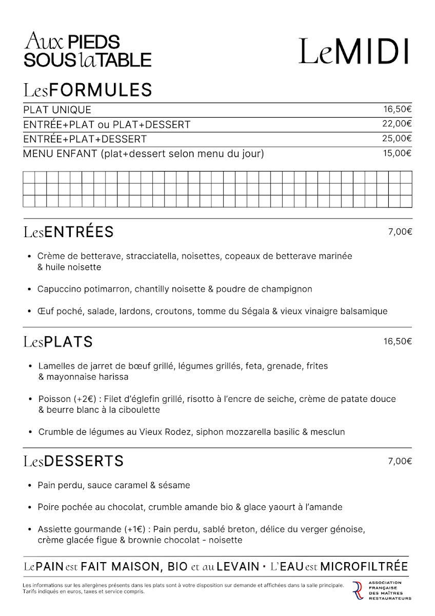 Menu Aux Pieds Sous La Table-8