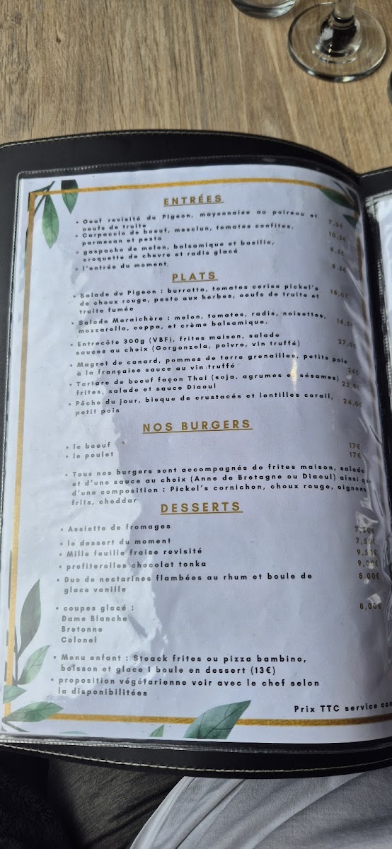 Menu Aux Pigeons Blancs-1