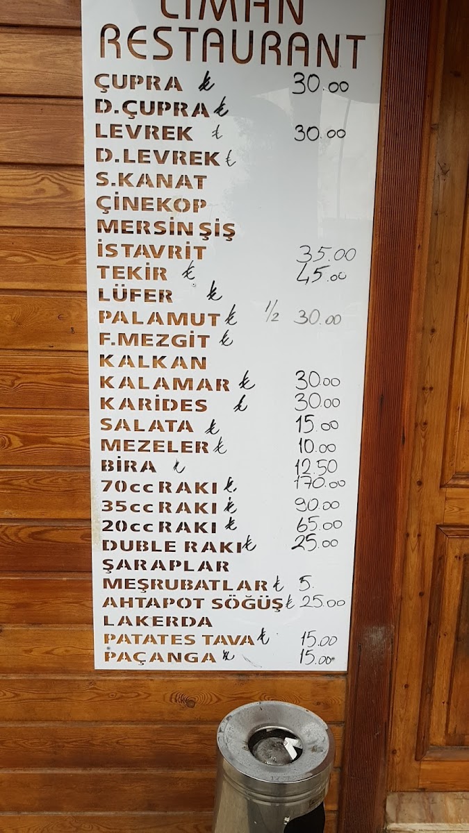 Menu Ağva Liman Restaurant-6
